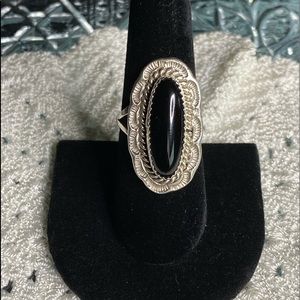 Sterling Silver Black Onyx Ring